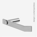 Ver imagem 2 de Papeleira de Banheiro Acessório Porta Rolo de Papel Higiênico Grego Metal Escovado Patmoa