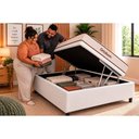 Ver imagem 3 de Cama Box Baú Crc Casal+Colchão Ortopédico Fit 2.0 Ortobom