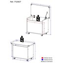 Ver imagem 4 de Caixa de Brinquedos Baú Organizador com Rodízios Multimóveis FG3637 Branco