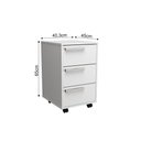Ver imagem 6 de Kit Escritório B29 com Mesa e Gaveteiro - Branco