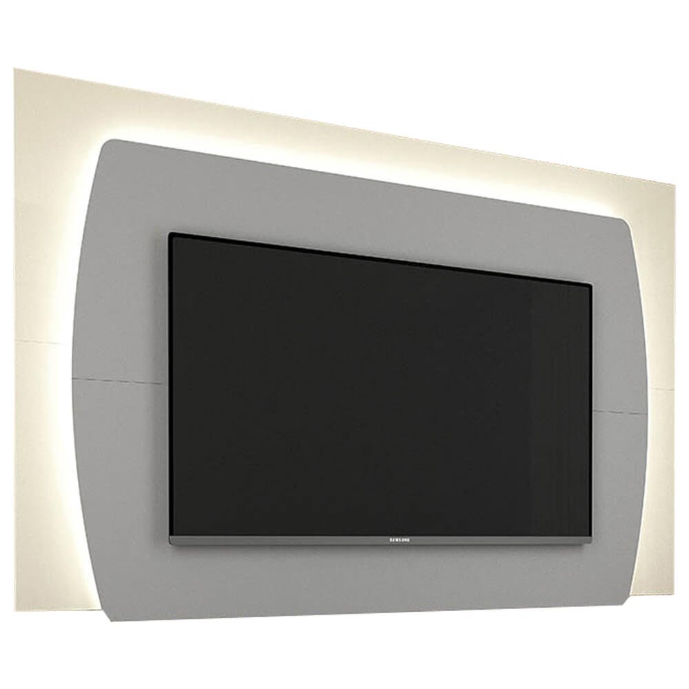 Painel Sublime para TV até 65 Polegadas com LED Gelius Cor Cinza Off ...