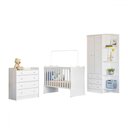 Ver imagem 2 de Quarto Infantil Completo Ana 2 Portas 7 Gavetas Branco - Pnr Móveis