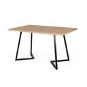 Ver imagem 1 de Mesa de Jantar 6 Lugares Retangular 180x90 Industrial Rigo Jade - Straub Web