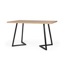 Ver imagem 2 de Mesa de Jantar 6 Lugares Retangular 180x90 Industrial Rigo Jade - Straub Web