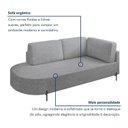 Ver imagem 4 de Sofá Living Orgânico 2 Lugares 175cm Base de Ferro Braço Direito Norten