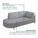 Ver imagem 4 de Sofá Living Orgânico 2 Lugares 175cm Base de Ferro Braço Lado Direito Norten Linho Cinza