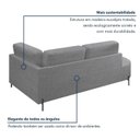 Ver imagem 6 de Sofá Living Orgânico 2 Lugares 175cm Base de Ferro Braço Lado Direito Norten Linho Cinza