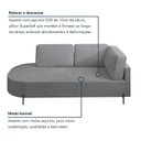 Ver imagem 7 de Sofá Living Orgânico 2 Lugares 175cm Base de Ferro Braço Lado Direito Norten Linho Cinza