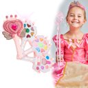 Ver imagem 2 de Kit Estojo de Maquiagem Infantil - Paleta Lavável e Divertida