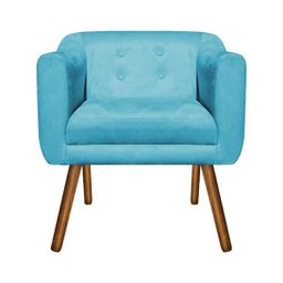 Poltrona Lavínia Azul Turquesa SLK Decor - 2