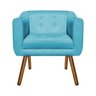 Poltrona Lavínia Azul Turquesa SLK Decor - 2