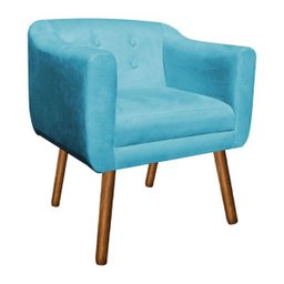 Poltrona Lavínia Azul Turquesa SLK Decor - 1