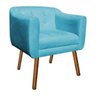 Poltrona Lavínia Azul Turquesa SLK Decor - 1