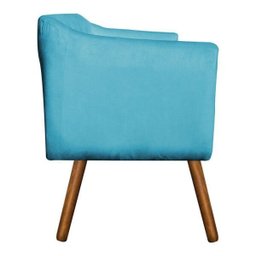 Poltrona Lavínia Azul Turquesa SLK Decor - 3