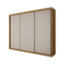 Ver imagem 1 de Guarda Roupa Paradizzo 3 Portas sem Espelho 6 Gavetas Nh Rei de Casa Cumaru/Fendi
