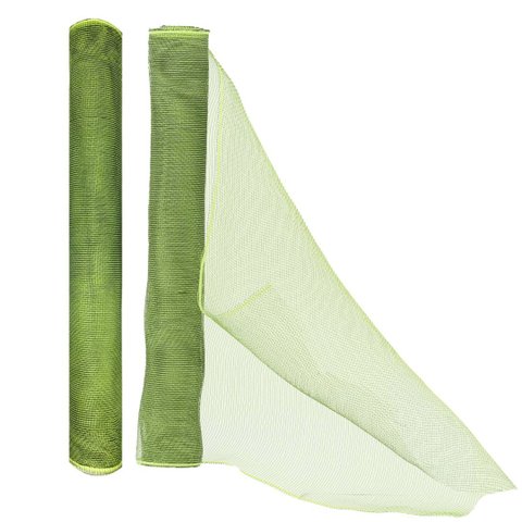 Kit Tela Decorativa Natal Fita Gigante 52cm X 5 Metros Verde 2 Peças - Magizi