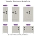 Ver imagem 6 de Guarda-roupa Infantil 92cm com Vidro 3 Portas e 2 Gavetas Bombom Multimóveis Mp4462 Branco-off