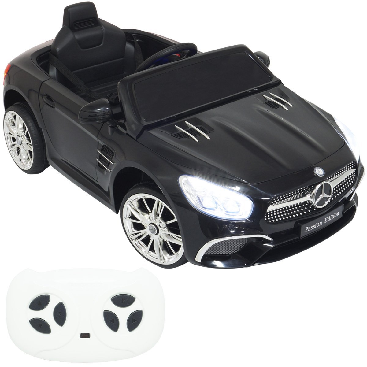 Mini Carro Elétrico Infantil 12V Mercedes SL400 Controle Remoto Criança  Preto Brinqway Bw-206 Pt BW