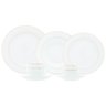 Aparelho Jantar 42 Peças Porcelana Com Borda Dourada Branco - 1