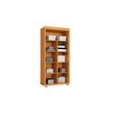 Ver imagem 5 de Sapateira Multiuso Atenas Mdf com Chave Armário Organizador Pés Madeira 2 Portas:nature