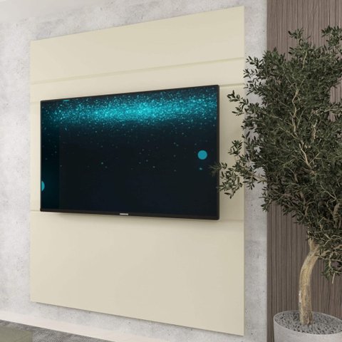 Painel para TV 100% MDF Luminare 153 Off White - Gelius