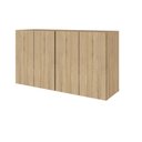 Ver imagem 3 de Armários Aéreos Escritório 120cm X 36cm 2 Portas F5 Office Cor:macadâmia