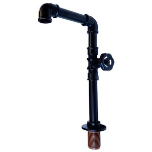 TORNEIRA DESIGN INDUSTRIAL PVC CLASSICA LUXO 3/4 - MADARELI: PRETO