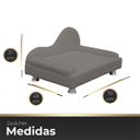Ver imagem 6 de Mini Sofá Cama Divã Pet Cães e Gatos Orgânico Confortável e Reforçado Bouclé