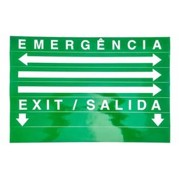 Placa De Sinalizaçao Saida Emergencia Led Lampada Luz SOS Iluminaçao Empresa Predio Condominio Casa  - 4