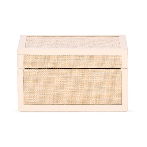 Caixa Decorativa em Mdf com Revestimento em Fibra Natural 18,5cm 20663 Mart