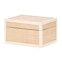 Ver imagem 2 de Caixa Decorativa em Mdf com Revestimento em Fibra Natural 18,5cm 20663 Mart