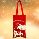 Ver imagem 1 de Bolsa Sacola de Presentes Enfeite Árvore de Natal Alce Rena