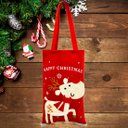 Ver imagem 2 de Bolsa Sacola de Presentes Enfeite Árvore de Natal Alce Rena