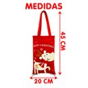 Ver imagem 3 de Bolsa Sacola de Presentes Enfeite Árvore de Natal Alce Rena