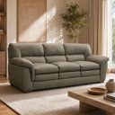 Ver imagem 3 de Sofá 3 Lugares para Sala de Estar 230cm Boston L06 Couro Fendi - Lyam Decor