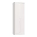 Ver imagem 2 de Guarda-Roupa Modulado 2 Portas 3 Gavetas com Cabideiro Infinity Branco