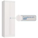 Ver imagem 5 de Guarda-Roupa Modulado 2 Portas 3 Gavetas com Cabideiro Infinity Branco