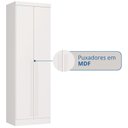 Ver imagem 7 de Guarda-Roupa Modulado 2 Portas 3 Gavetas com Cabideiro Infinity Branco/Line