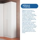Ver mais imagens de Guarda-roupa Modulado 2 Portas 3 Gavetas com Cabideiro Infinity