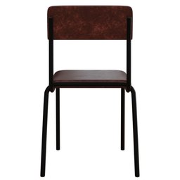 Kit 08 Cadeiras Estofada para Sala de Jantar Sense Preto C01 Courino Café - Lyam Decor - 7 Kit 08 Cadeiras Estofada para Sala de Jantar Sense Preto C01 Courino Café - Lyam Decor - 7