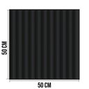 Ver imagem 5 de Kit com 10 Placas Ripada 3D Revestimento de Parede Preto 50x50cm