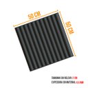 Ver imagem 6 de Kit com 10 Placas Ripada 3D Revestimento de Parede Preto 50x50cm