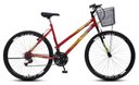 Ver imagem 1 de Bicicleta Colli Cazelle Allegra Aro 26 Freio V-brake Quadro 18 Vermelho