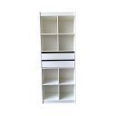 Ver imagem 1 de Estante Colmeia com Gaveta 100% Mdf Branco - Suprema Móveis
