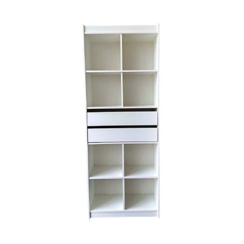 Estante Colmeia com Gaveta 100% Mdf Branco - Suprema Móveis