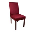 Ver imagem 1 de Capa de Cadeira Linha Clássica Jacquard - Vermelho Marsala