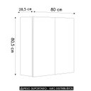 Ver imagem 4 de Armário de Cozinha Aéreo 2 Portas 80cm Minsk Freijó/soft Z06 - Mpozenato
