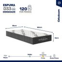 Ver imagem 5 de Cama Box Baú Solteiro Linhão Cinza + Colchão Solteiro de Espuma - Ortobom ISO 100