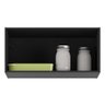 Armário Aéreo Cozinha 70cm 1 Porta Basculante Veneza Gb Multimóveis Preto - 3