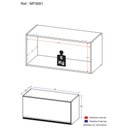 Ver imagem 5 de Armário Aéreo Cozinha 70cm 1 Porta Basculante Veneza Gb Multimóveis Preto